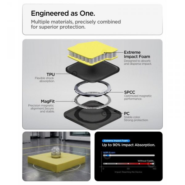 Etui Spigen Tough Armor Mag MagSafe do Samsung Galaxy S26 Ash Violet