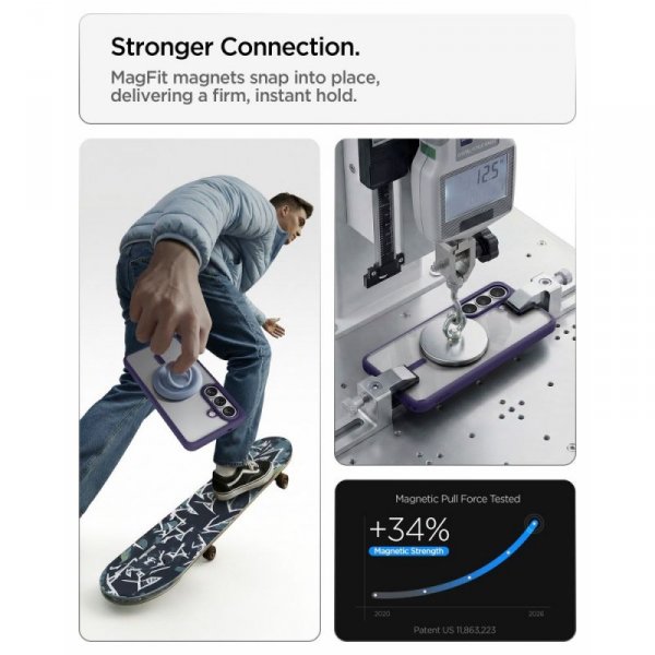 Etui Magnetyczne Spigen Ultra Hybrid Mag MagSafe do Galaxy S26 Deep Purple