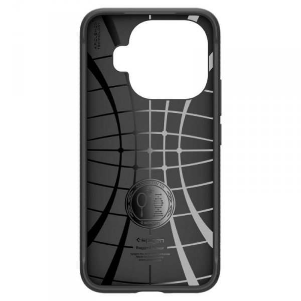 Spigen Rugged Armor do Xiaomi 15T Pro – Pancerne Etui z Technologią Air Cushion, Matte Black