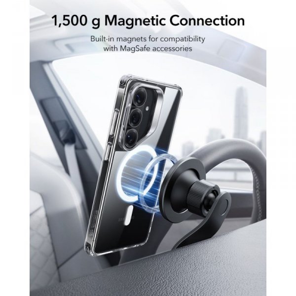 Etui MagSafe ESR Classic Hybrid do Samsung Galaxy S26 Case z podstawką Nóżka Clear