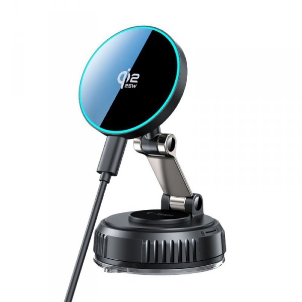Szybka Ładowarka Qi2 Tech-Protect V8 25W – Magnetyczny Uchwyt MagSafe na Deskboard i Szybę