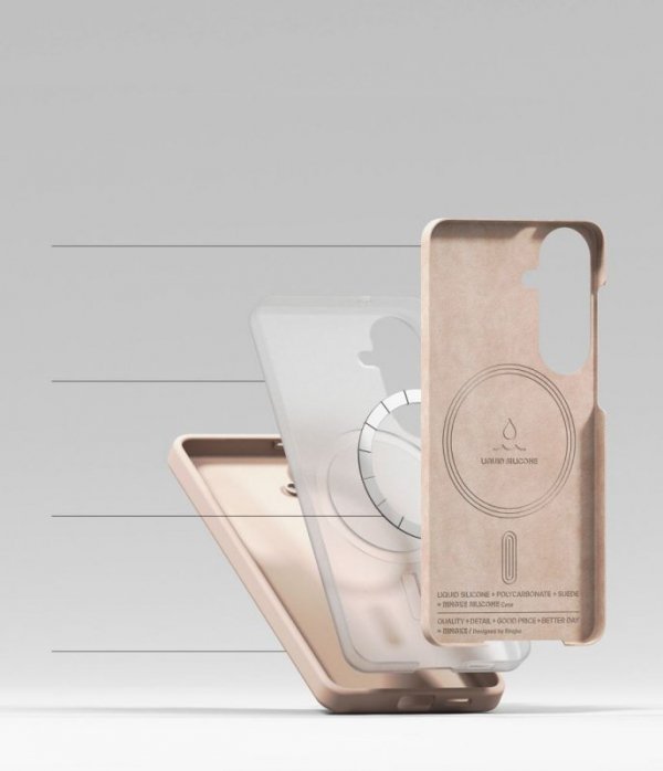 Magnetyczne Etui Samsung Galaxy S26 Ringke Silicone MagSafe Różowe Case