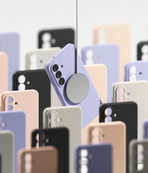 Etui Ringke Silicone Magnetic do Samsung Galaxy S26 MagSafe – Lawendowe