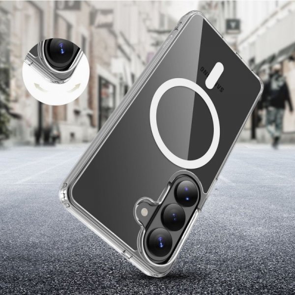 Przezroczyste etui MagSafe do Samsung Galaxy S26 Plus – Tech-Protect FlexAir Hybrid (Wzmocnione)