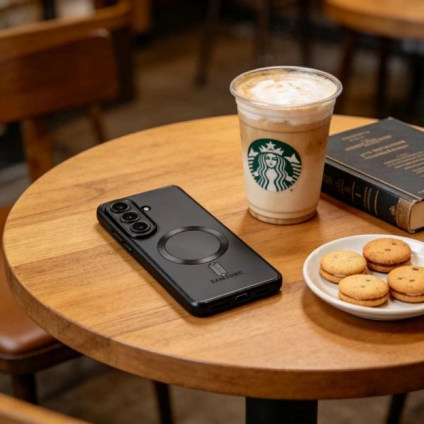 Czarne etui do Samsung Galaxy S26+ Plus MagSafe – Tech-Protect MagFlex – Błyszczące