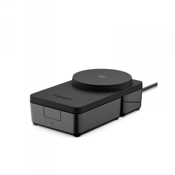 Ładowarka Indukcyjna Spigen 3w1 MagSafe 25W Qi2 do iPhone/Watch/AirPods – Czarna