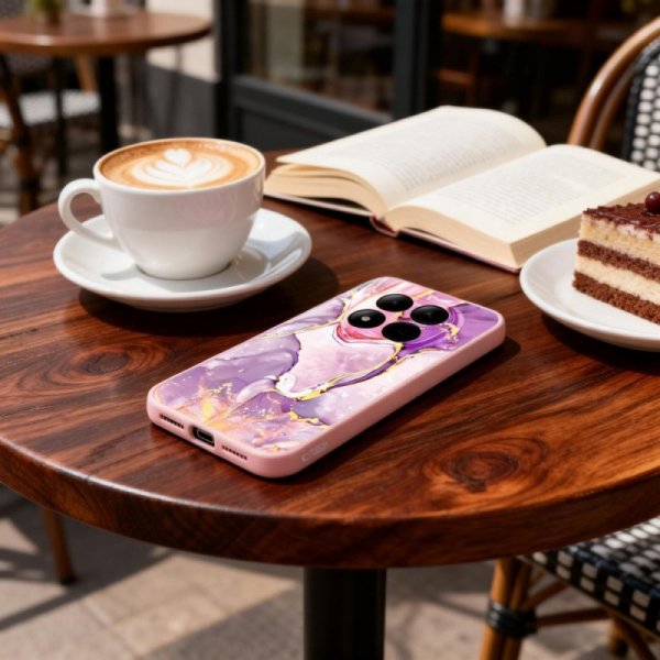 Etui Silikonowe Tech-Protect Icon do Xiaomi Redmi Note 15 Pro 5G Marble