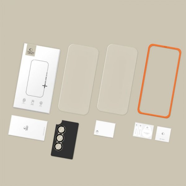 Zestaw 3x Szkło Hartowane Tech-Protect Easy Set+ do Galaxy A37 5G + Ramka Montażowa