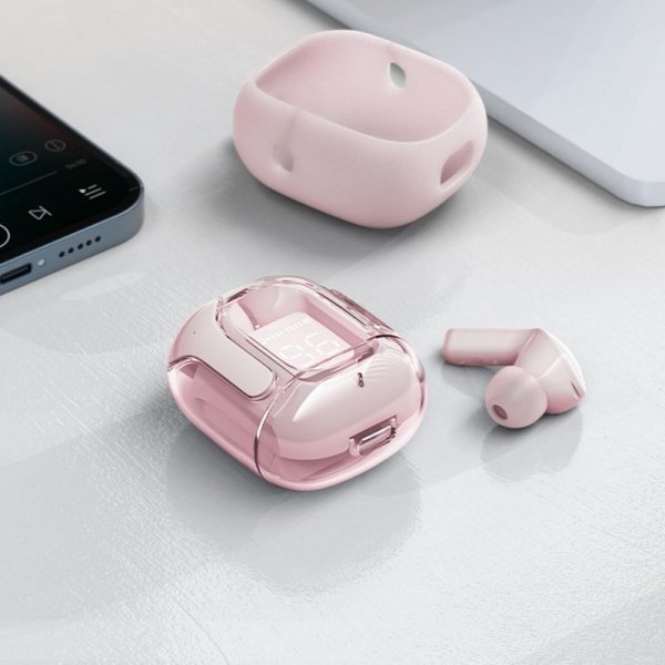 Acefast T6 dokanałowe słuchawki bezprzewodowe TWS Bluetooth - różowe