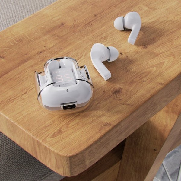 Acefast T6 dokanałowe słuchawki bezprzewodowe TWS Bluetooth - szare