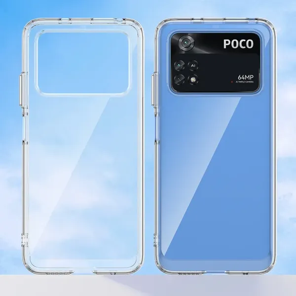Etui silikonowe Outer Space Case do Xiaomi Poco M4 Pro 5G - niebieskie