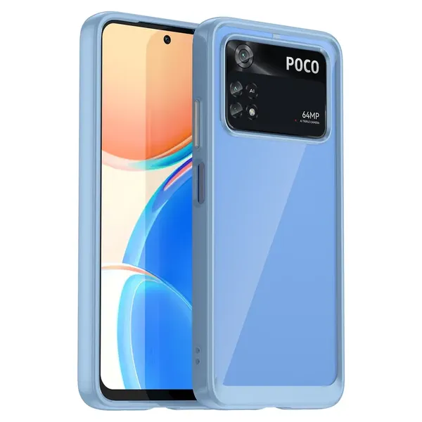 Etui silikonowe Outer Space Case do Xiaomi Poco M4 Pro 5G - niebieskie