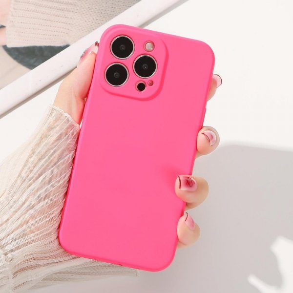 Silicone case etui iPhone 14 Plus silikonowy pokrowiec jasnoniebieskie