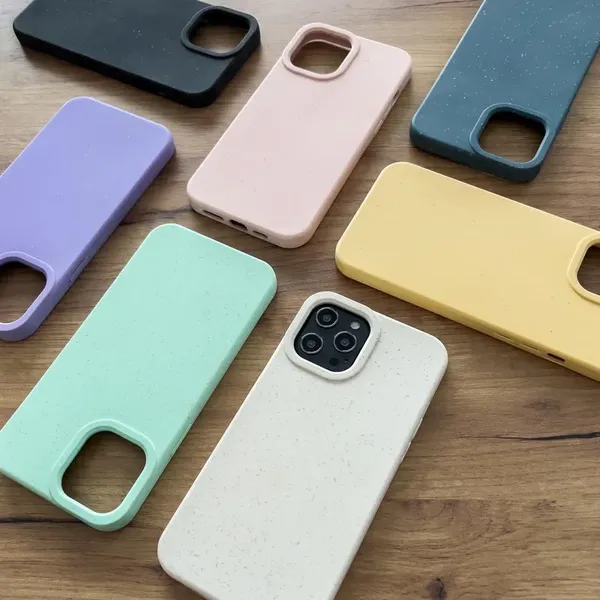 Eco Case etui iPhone 14 Plus silikonowy degradowalny pokrowiec miętowozielone
