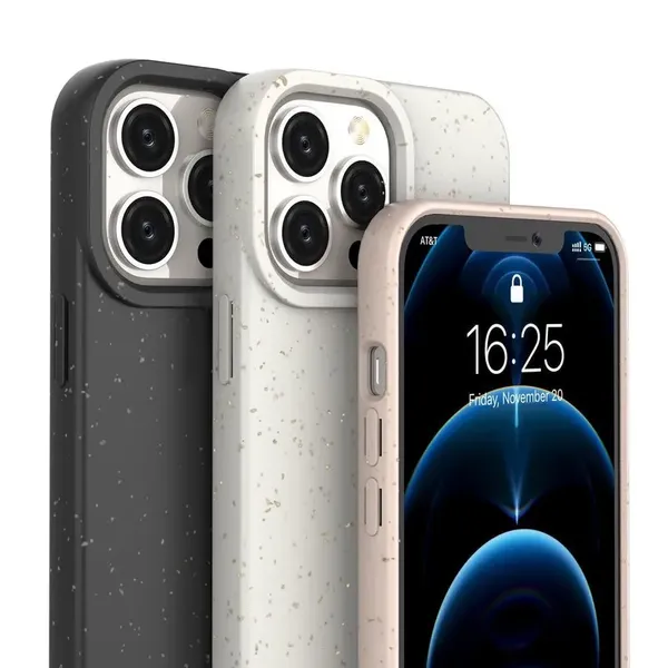 Eco Case etui iPhone 14 Pro silikonowy degradowalny pokrowiec różowe