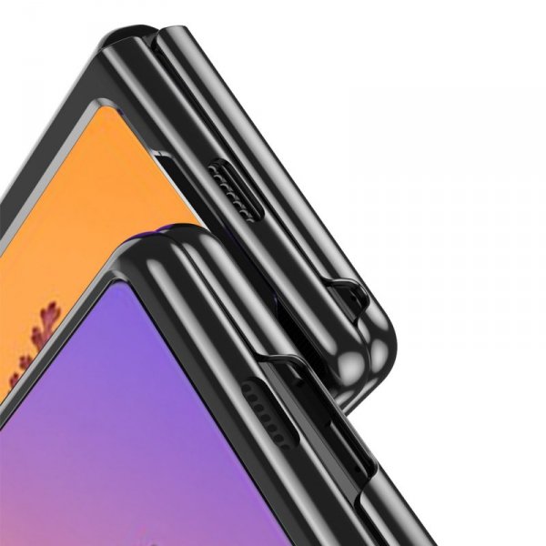 Plating Case etui Samsung Galaxy Z Fold 4 pokrowiec z metaliczną ramką różowe