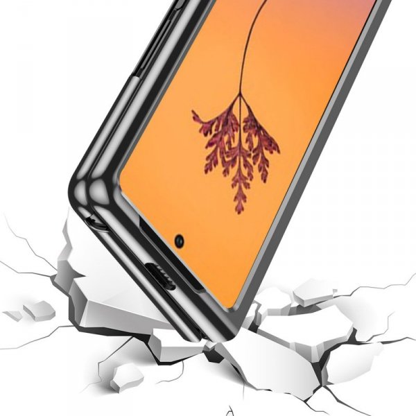 Plating Case etui Samsung Galaxy Z Fold 4 pokrowiec z metaliczną ramką czarne