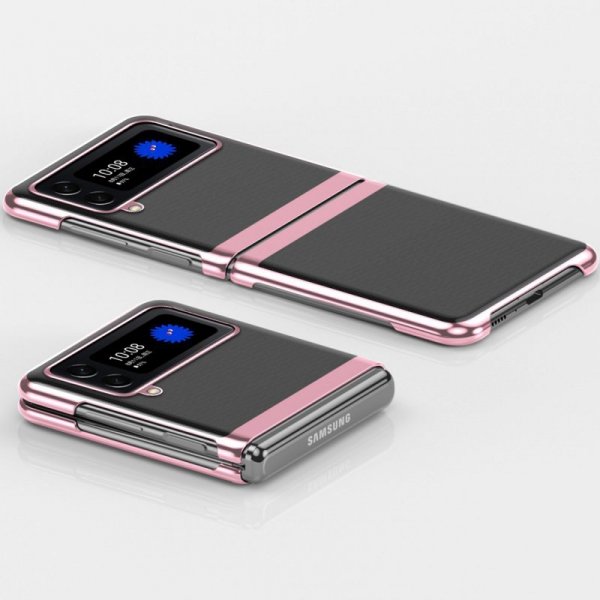 Plating Case etui Samsung Galaxy Z Flip 4 pokrowiec z metaliczną ramką czarne
