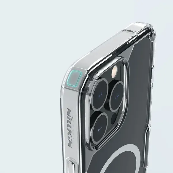 Nillkin Nature Pro Magnetic Case etui iPhone 14 Pro magnetyczny pokrowiec MagSafe przezroczysty