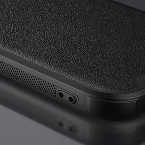 Nillkin CamShield Leather S Case etui iPhone 14 Pro pokrowiec z osłoną na aparat niebieskie