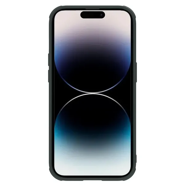 Nillkin Textured S Case etui iPhone 14 Pro pancerny pokrowiec z osłoną na aparat zielony
