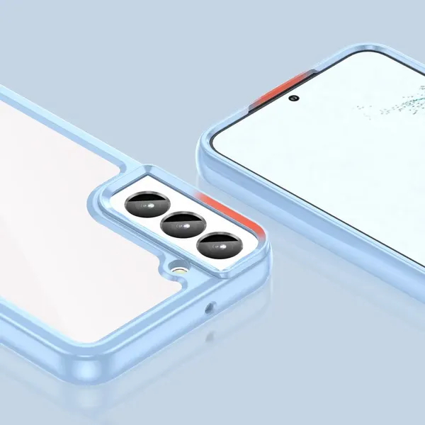 Outer Space Case etui Samsung Galaxy S23 pokrowiec z elastyczną ramką niebieskie
