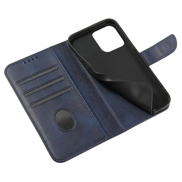 Magnet Case etui Samsung Galaxy A14 5G pokrowiec z klapką portfel podstawka niebieskie