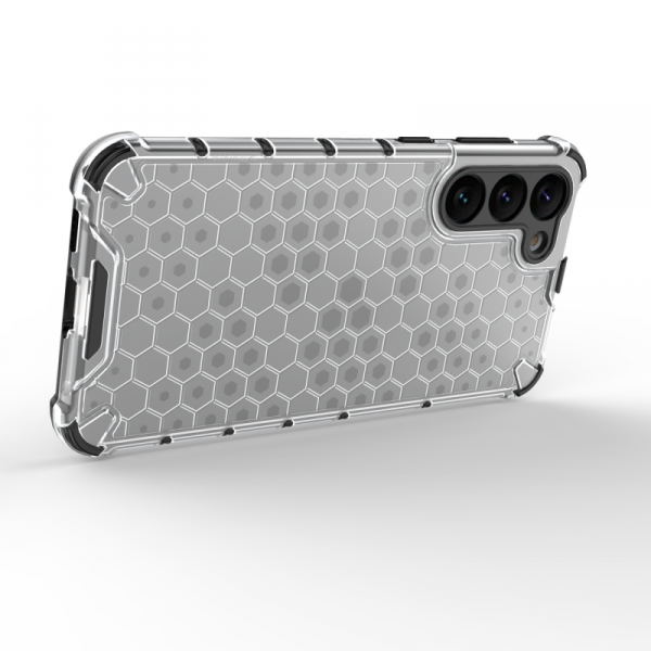 Honeycomb etui do Samsung Galaxy S23+ pancerny hybrydowy pokrowiec przezroczyste