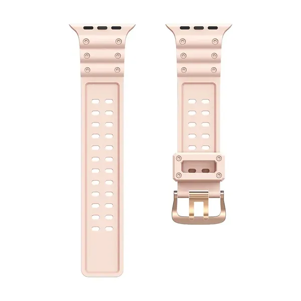 Strap Triple Protection pasek Apple Watch SE, 9, 8, 7, 6, 5, 4, 3, 2, 1 (41, 40, 38 mm) opaska bransoleta różowy