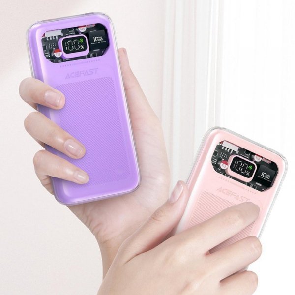 Acefast powerbank 10000mAh Sparkling Series szybkie ładowanie 30W szary (M1)