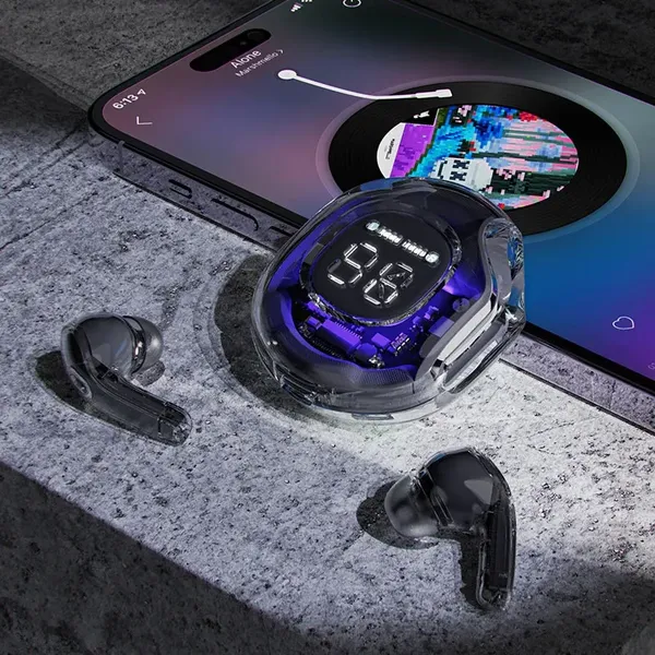 Acefast T8 dokanałowe słuchawki bezprzewodowe TWS Bluetooth - białe