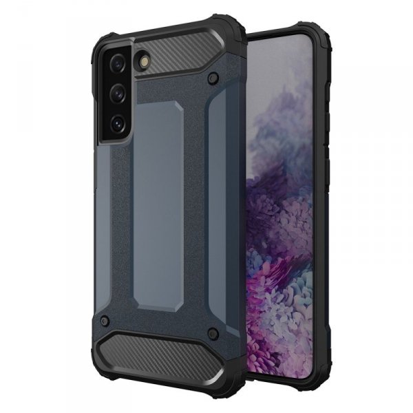 Hybrid Armor etui do Samsung Galaxy S23 Ultra pancerny hybrydowy pokrowiec niebieskie