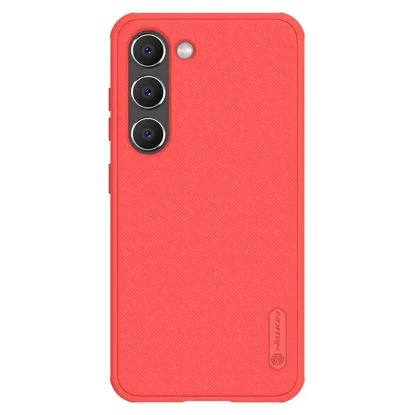 Nillkin Super Frosted Shield Pro etui Samsung Galaxy S23+ pancerny pokrowiec + podstawka na telefon czerwone