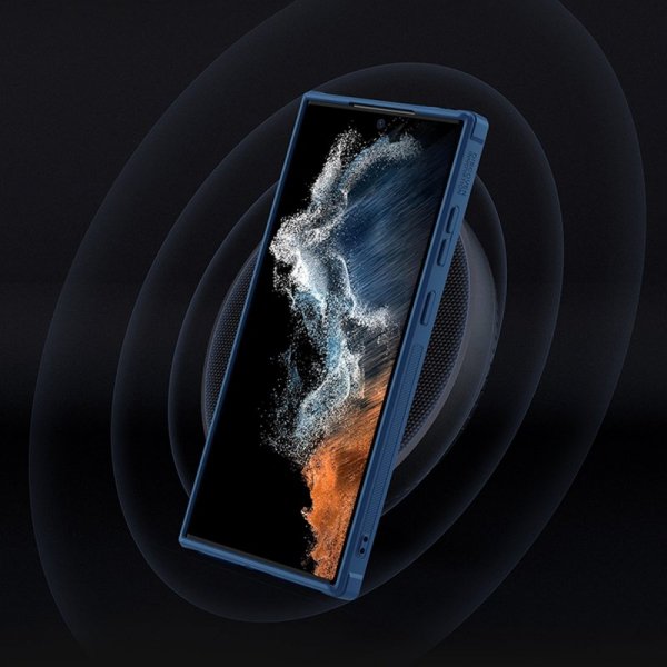 Nillkin Textured S Case etui Samsung Galaxy S22 Ultra pancerny pokrowiec z osłoną na aparat czarne