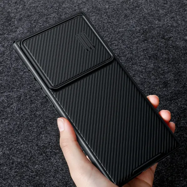 Nillkin CamShield S Case etui Samsung Galaxy S23 Ultra pancerny pokrowiec osłona na aparat zielone