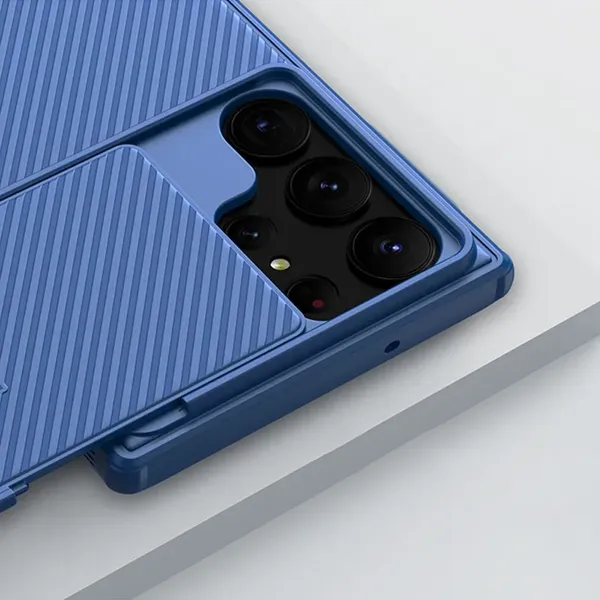 Nillkin CamShield S Case etui Samsung Galaxy S23 Ultra pancerny pokrowiec osłona na aparat zielone