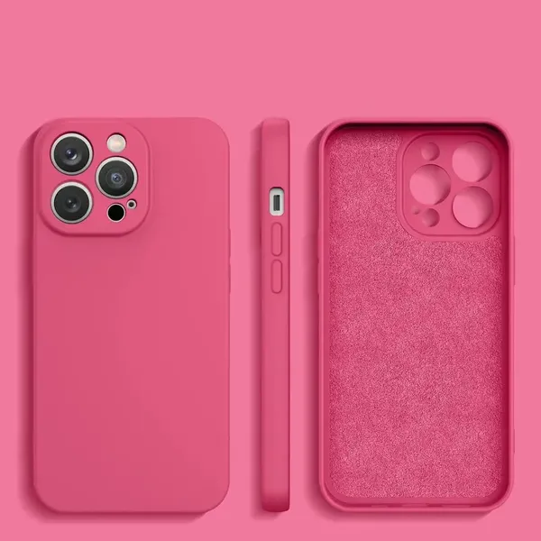 Silicone case etui Samsung Galaxy S23+ silikonowy pokrowiec różowe