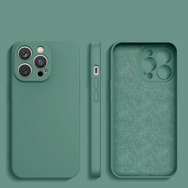 Silicone case etui Samsung Galaxy A54 5G silikonowy pokrowiec zielone