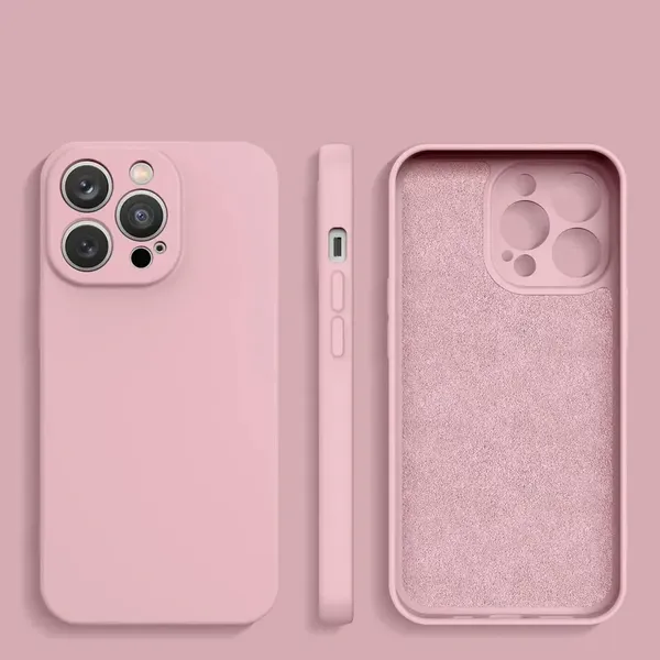 Silicone case etui Samsung Galaxy A54 5G silikonowy pokrowiec różowe