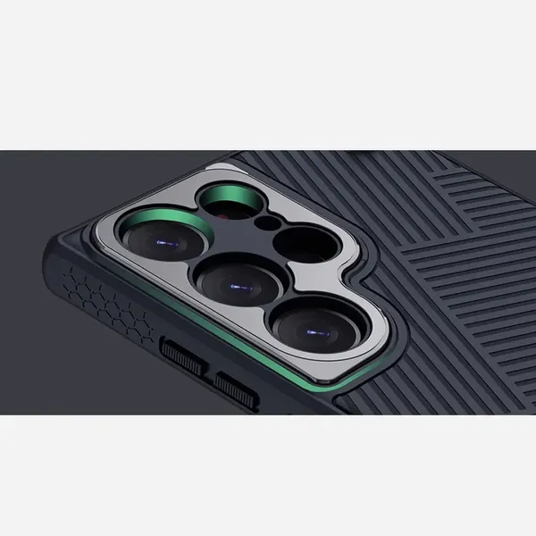 Nillkin Strap Case etui do Samsung Galaxy S23 Ultra pancerny pokrowiec z paskiem na rękę niebieskie