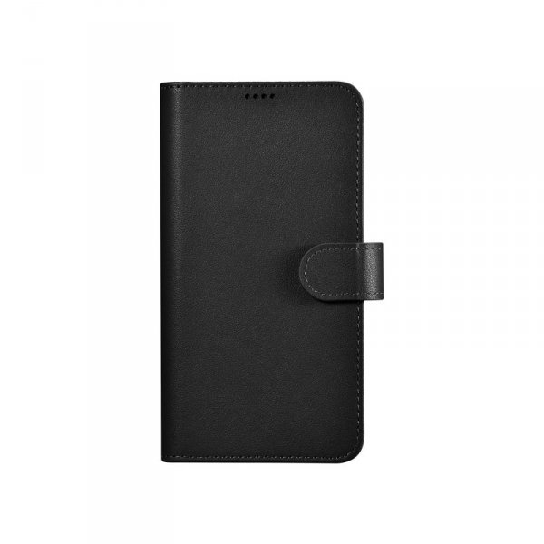 iCarer Wallet Case etui do Samsung Galaxy S23+ skórzany pokrowiec portfel czarne
