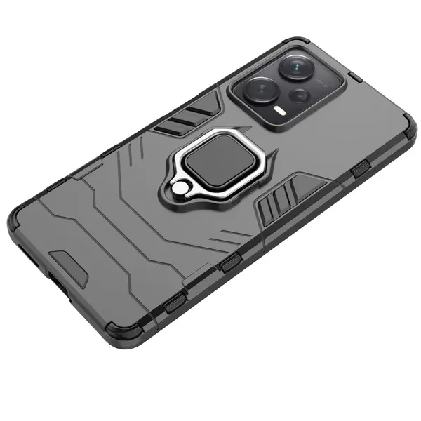 Ring Armor etui do Xiaomi Redmi Note 12 Pro+ pancerny pokrowiec uchwyt magnetyczny ring czarne
