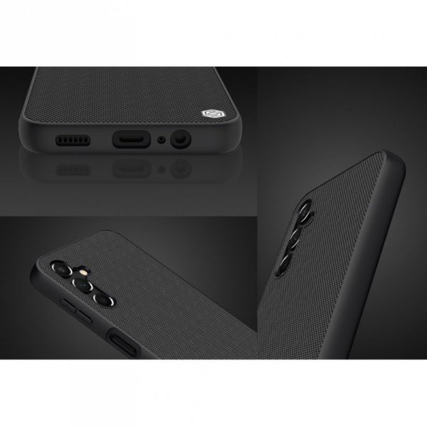 Nillkin Textured Case etui do Samsung Galaxy A14 5G / Galaxy A14 wzmocniony nylonowy pokrowiec czarne