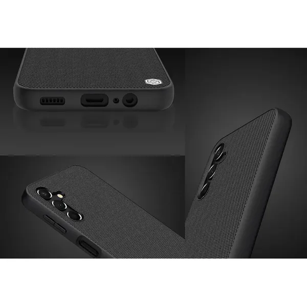 Nillkin Textured Case etui do Samsung Galaxy A14 5G / Galaxy A14 wzmocniony nylonowy pokrowiec czarne