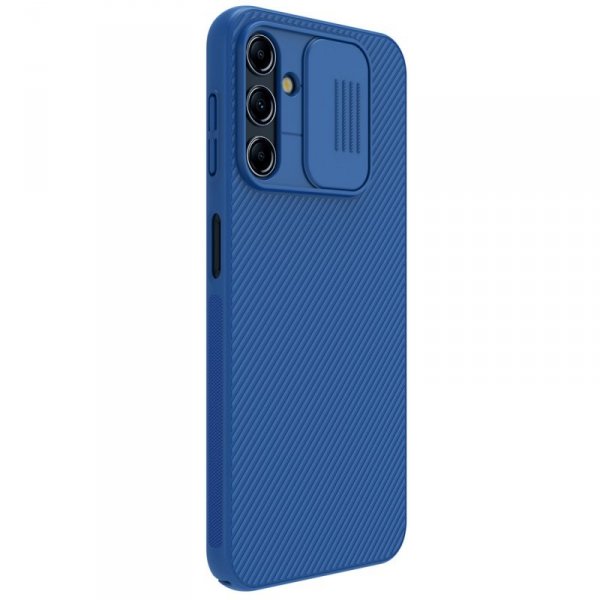 Nillkin CamShield Case etui do Samsung Galaxy A14 5G / Galaxy A14 pokrowiec z osłoną na aparat niebieskie