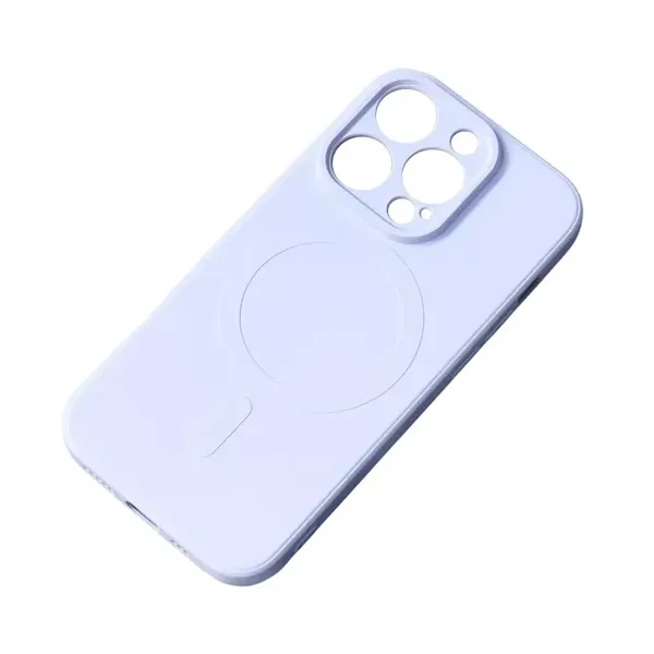 Silikonowe magnetyczne etui iPhone 13 Pro Max Silicone Case Magsafe - jasnoniebieskie