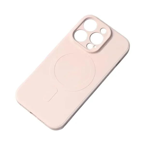 Silikonowe etui kompatybilne z MagSafe do iPhone 15 Pro Max  Silicone Case - kremowe