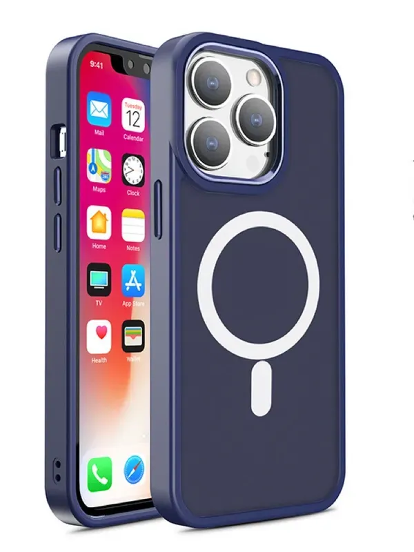 Magnetyczne etui z MagSafe Color Matte Case do iPhone 15 Pro Max - zielone