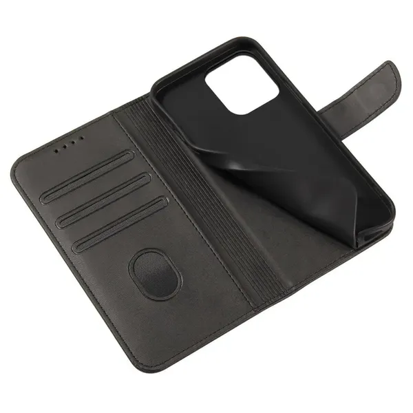 Etui z klapką i portfelem Magnet Case do Samsung M34 - czarne