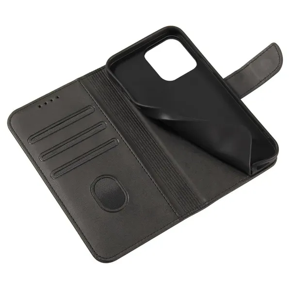 Etui z klapką i portfelem Magnet Case do Samsung S23 FE - czarne